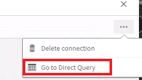 Picture 11 - Go to Direct Query