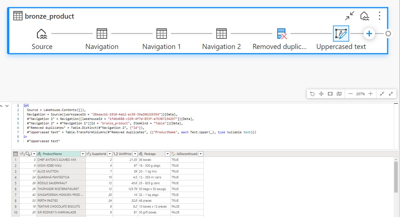 	Image 5 - Data curation with Dataflow Gen2