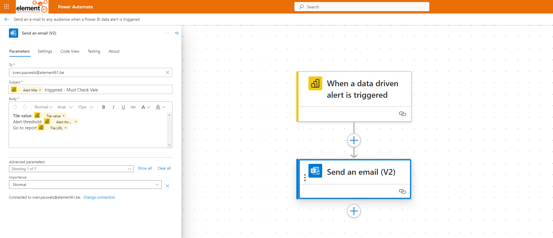 Email Setup Power Automate