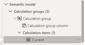 first rename the alculation item