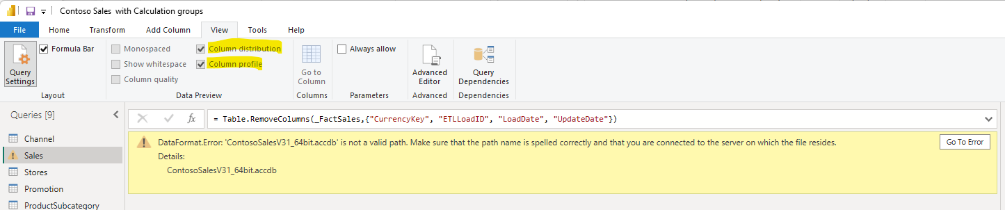 1 Check Data quality not available