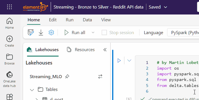 Streaming - Bronze to Silver