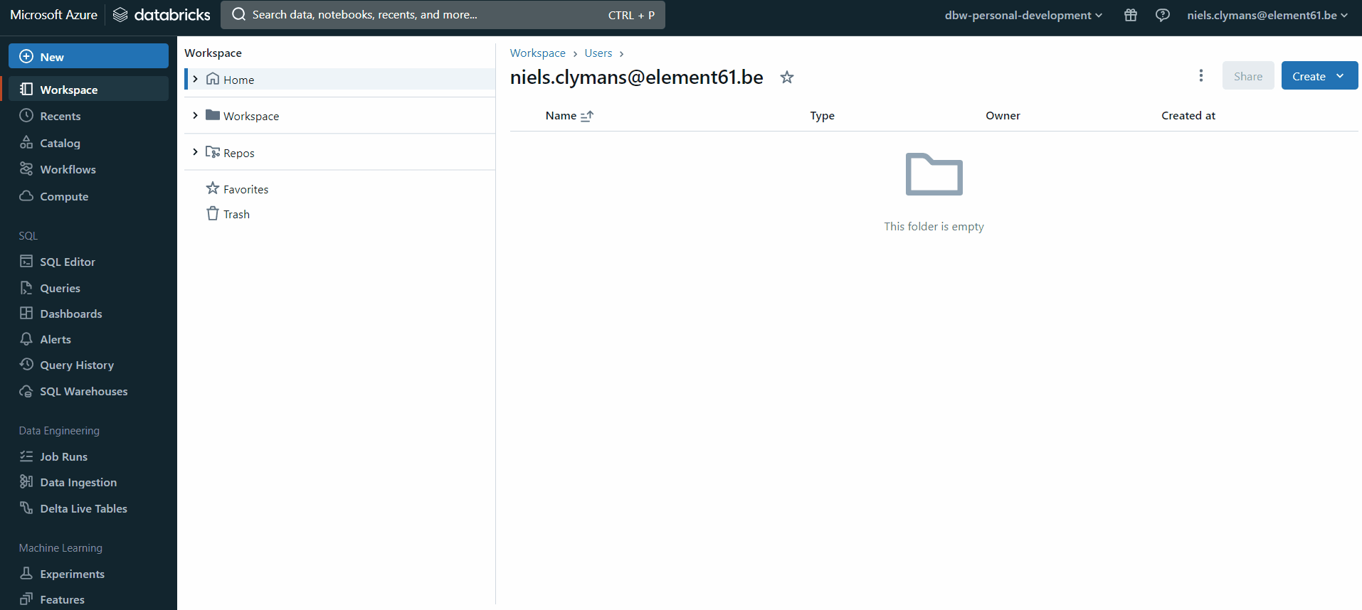 Lakeview dashboards creation and storage