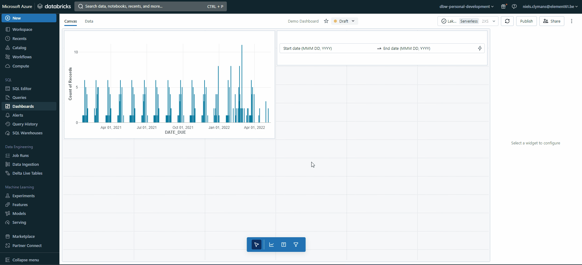 Lakeview dashboards draft publish
