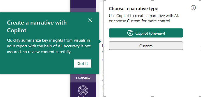 Copilot in PBI 7 - narrative