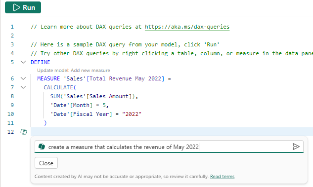 Dax query view 1