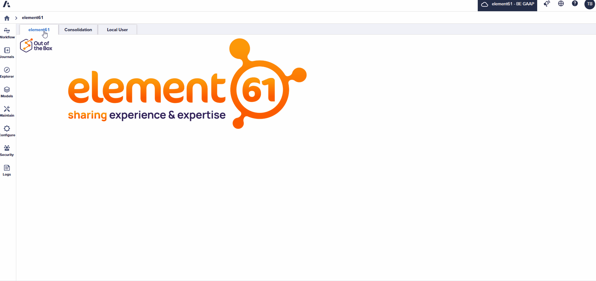 Anaplan workflow and home page