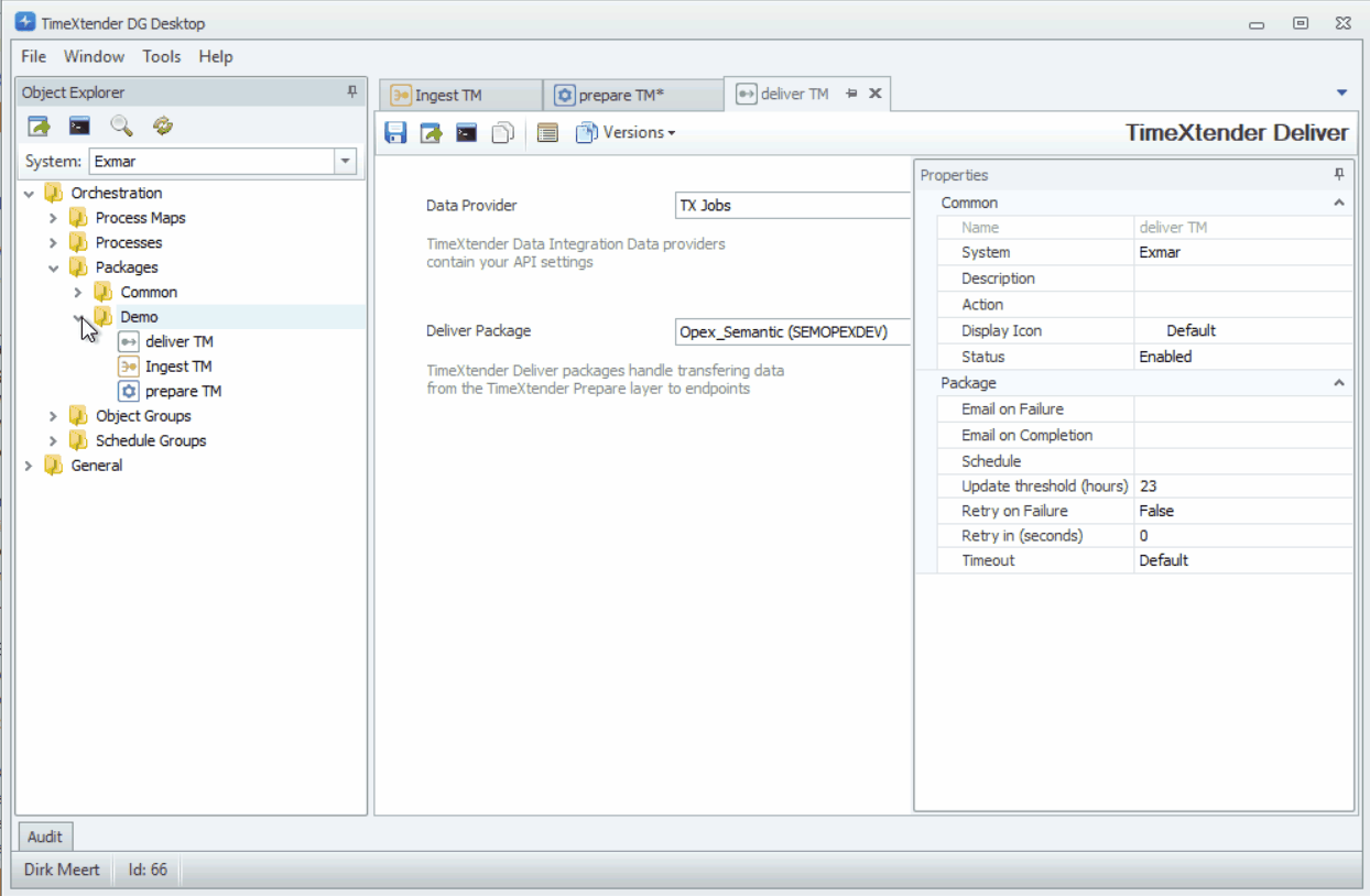 TimeXtender-ETL jobs end-to-end - Create process