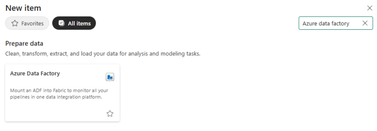 ADF Mounting feature in Fabric