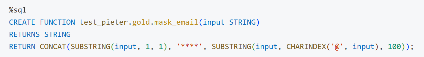Column masking function