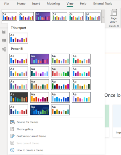 Power BI - Figure 11: PBI Theme