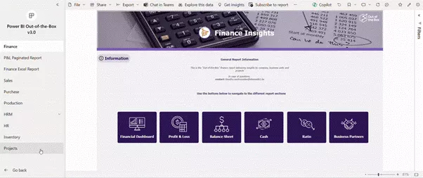 Power BI OOTB Version 3.0
